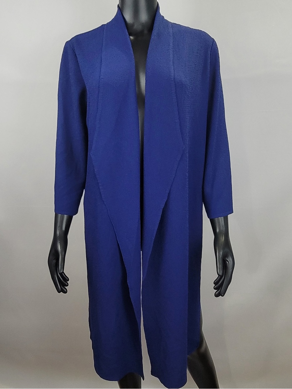NWT! Chico’s US Medium / Size 1 Women’s Open-Front Long Coatigan - Deep Blue